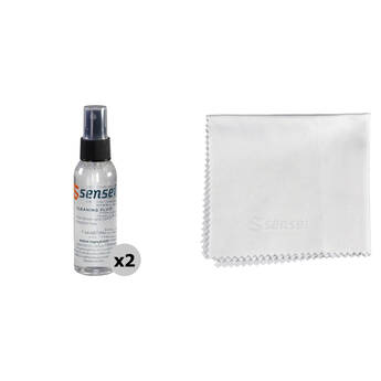 Sensei Optical Cleaning Spray with Premium Lens Cloth (8 x 8")