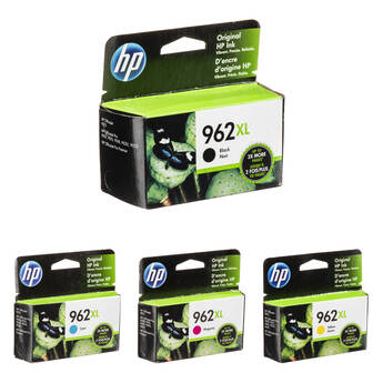HP 962XL High-Yield Black and High-Yield Color Original Ink Cartridge Set