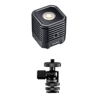 Godox WL4B Waterproof LED Light & Micro Shoe Mount Ball Head Kit