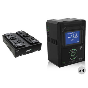Core SWX 98Wh Helix Max Dual-Voltage 4-Battery Kit (V-Mount)