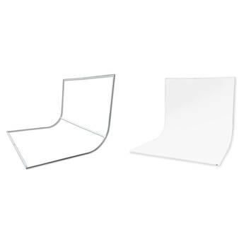 EASIFRAME Cyclorama Curved Fabric Frame and Skin Kit (White)