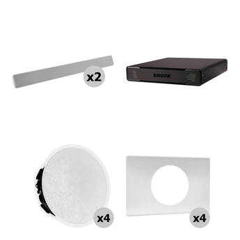 Shure 712X W-V Large Conferencing Room Bundle (White)