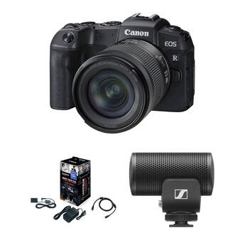 Canon EOS RP Mirrorless Camera with 24-105mm Lens, Microphone & Webcam Starter Kit