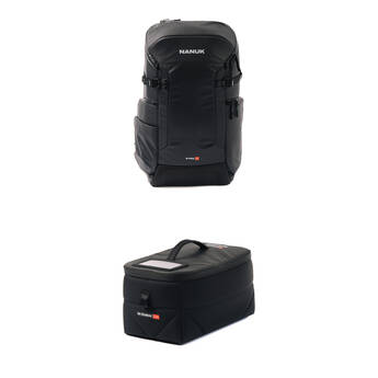 Nanuk N-PVD 30L Backpack for Photo, Video, Drone, with N-Cubik 13S ICU Organizer Kit (Black)
