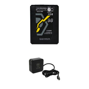 IDX System Technology Imicro-98P 97Wh Battery Kit with UC-PD1 Pocket Fast Charger/Power Supply (Mini V-Mount)