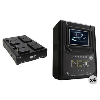Core SWX Hypercore NEO 9 Mini 98Wh 4-Battery Kit with Quad Charger (Gold Mount)