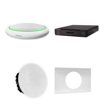 Shure MXA310 Microflex Conferencing Microphone Kit with Processor and Speaker (White)