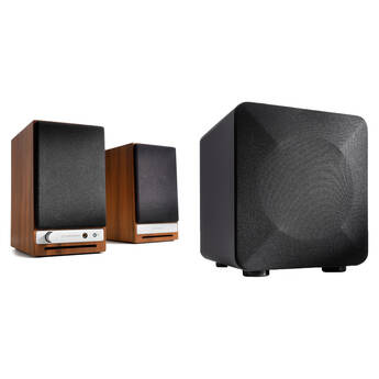 Audioengine HD3 Bluetooth Speaker System with S6 6" 210W Subwoofer Kit (Walnut)