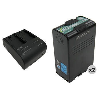 IDX System Technology SB-U98 PD Sony BP-U 2-Battery Kit with MC-2U 2-Bay Charger