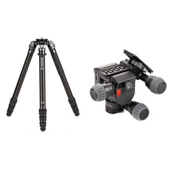 Benro Mammoth Carbon Fiber Tripod with Polaris Astro Edition 3-Axis Smart Tripod Head Kit
