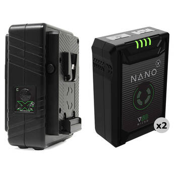 Core SWX NANO Micro 50 2-Battery + Dual Travel Charger Kit (V-Mount)
