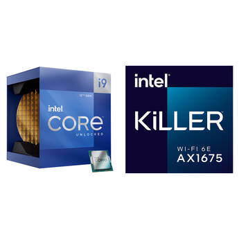 Intel Core i9-12900K Processor and Intel Killer AX1675 Wi-Fi 6E Card