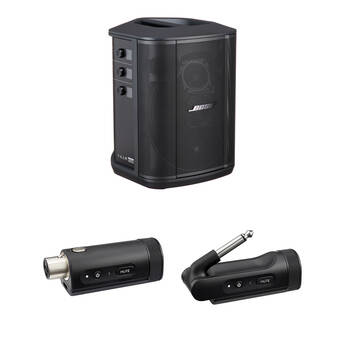 Bose S1 Pro+ Wireless PA System Kit with Mic/Line and Instrument Transmitters