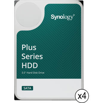 Synology 12TB HAT3310 Plus Series SATA III 3.5" Internal NAS HDD (4-Pack)