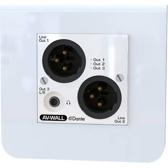AuviTran Optional Black Faceplate for AV-Wall-DT4O-LE