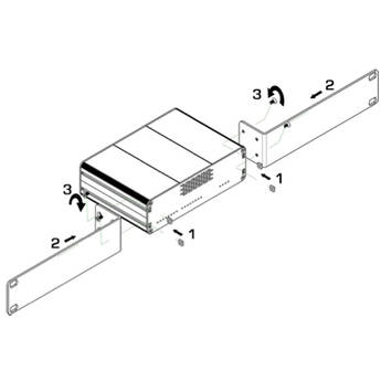 AuviTran Optional Kit for Mounting Up To 3-AVDT-Bob Units in a 1U 19" Rack
