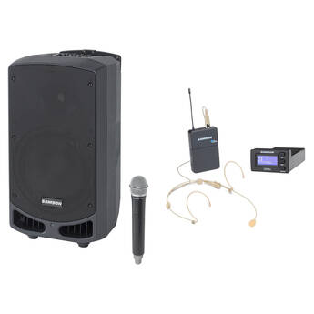 Samson Expedition XP310w Portable PA Kit with Concert 88a Wireless Headset Mic System (Band K: 470 to 494 MHz)