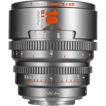 7Artisans 10mm T2.1 Hope S35 Cine Lens (Canon RF, Titanium Gray)