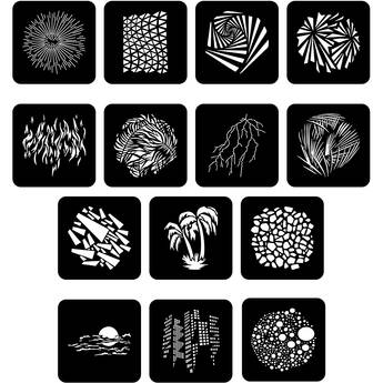 DigitalFoto Solution Limited Gobo Set for FS-100SLENS & 100SLENS-SE Projection Attachment (14-Pack)