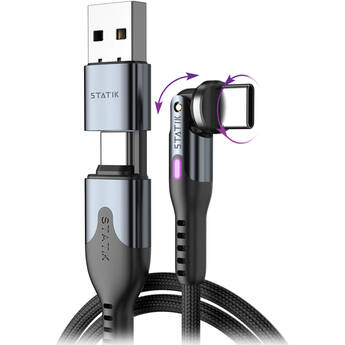 Statik PowerPivot Pro 100W USB-C to USB-C Charge Cable (6.6')