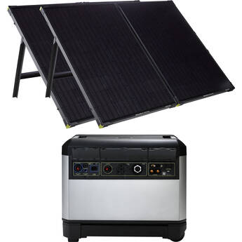 GOAL ZERO Yeti PRO 4000 Portable Power Station with Two Boulder 200 Solar Panels (6th Gen)