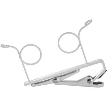 Shure Dual Tie Clip (White)