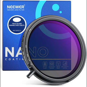 Neewer 2-in-1 True Color Variable ND2-ND32 & CPL Filter (82mm, 1 to 5-Stop)