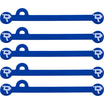 Wooden Camera Cine Mag Ties (5-Pack, Blue, 4.1")