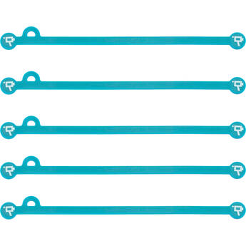 Wooden Camera Cine Mag Ties (5-Pack, Teal, 6.8")