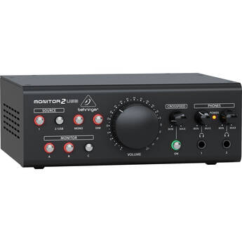 Behringer MONITOR2USB Speaker and Headphone Monitoring Controller with VCA Control and USB