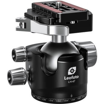 Leofoto LH-47LR Ball Head with LR-60 Lever-Release Clamp (Black)