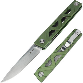 Ruike P878 Folding Knife (Green Handle)