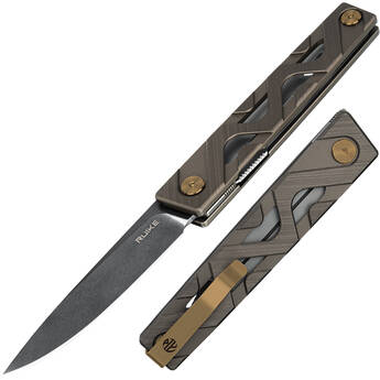 Ruike P878 Folding Knife (Gunmetal Gray Handle)