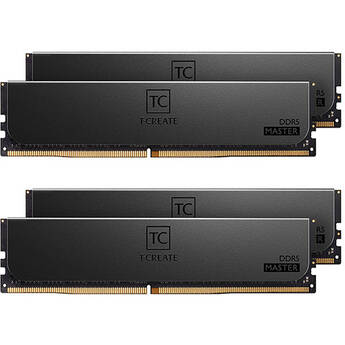 TEAMGROUP 64GB T-Create Master DDR5 6000 MHz ECC RDIMM Memory Kit (4 x 16GB)
