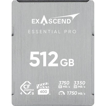 Exascend 512GB Essential Pro CFexpress 4.0 Type B Memory Card
