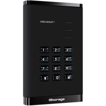 Istorage 16TB diskAshur3 USB 3.2 Gen 1 Encrypted Portable SSD (Black)