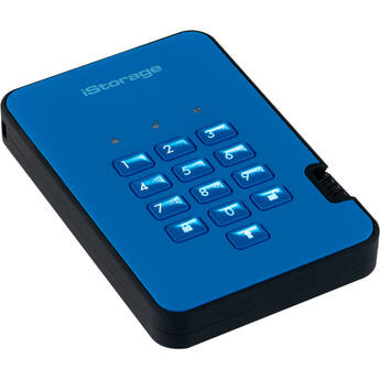 Istorage 8TB diskAshur3 USB 3.2 Gen 1 Encrypted Portable SSD (Blue)
