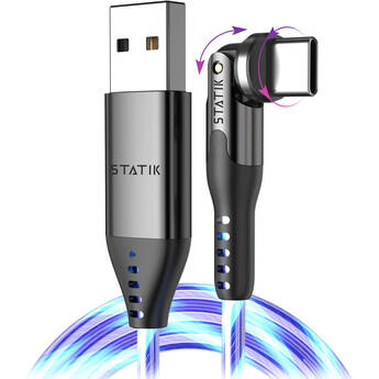 Statik PowerPivot GloBright USB-A to USB-C Charge Cable (3.3')