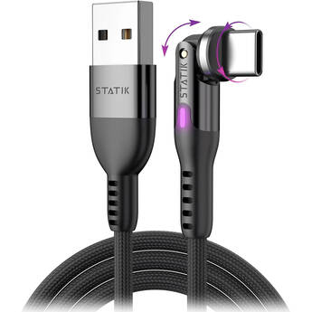 Statik PowerPivot USB-A to USB-C Charge Cable (3.3')