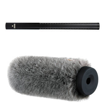 RODE NTG3B Moisture-Resistant Shotgun Mic & Auray Windshield Kit (Black)