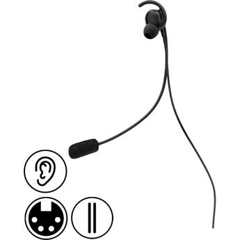 Pliant Technologies Universal Fit In-Ear Headset with 4-Pin Female XLR Connector for Crewcom Full-Size Radio Packs