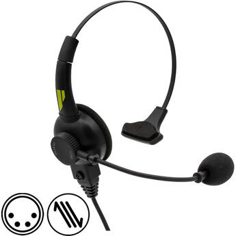 Pliant Technologies SmartBoom LITE Single-Ear Dynamic Headset with 4-Pin Male XLR Connector