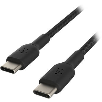 Belkin BoostCharge Braided 60W USB-C Cable (Black, 3.3')