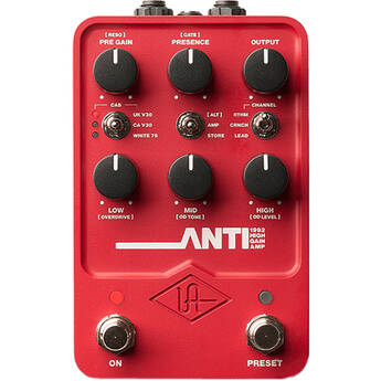 Universal Audio UAFX ANTI 1992 High-Gain Amp Modeling Pedal with Bluetooth
