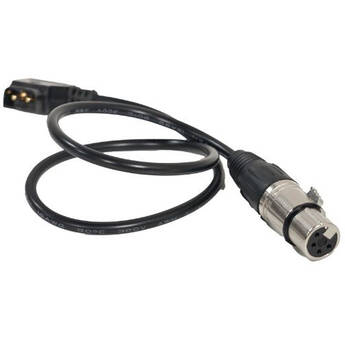 Prompter People 4-Pin XLR to D-Tap Cable (1')