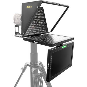 ikan 19" High-Bright HDMI Teleprompter Kit with Tally Talent Monitor