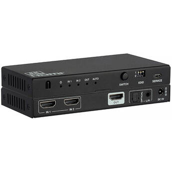 KanexPro 2x1 8K HDMI Switcher with Audio De-Embedding