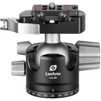 Leofoto LH-36LR Ball Head with LR-50 Lever-Release Clamp (Black)