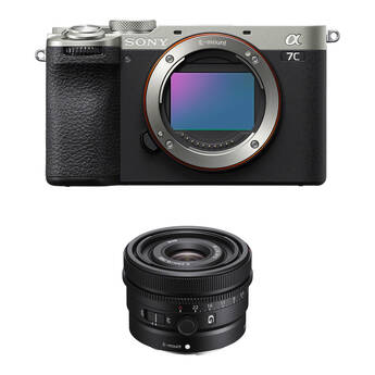 Sony a7C II Mirrorless Camera with 24mm f/2.8 Lens Kit (Silver)