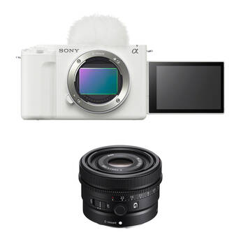 Sony ZV-E1 Mirrorless Camera with 50mm f/2.5 Lens Kit (White)